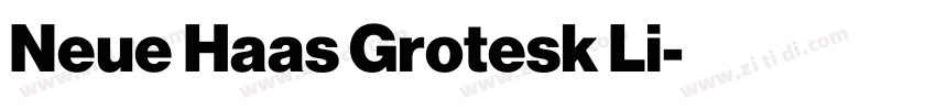 Neue Haas Grotesk Li字体转换